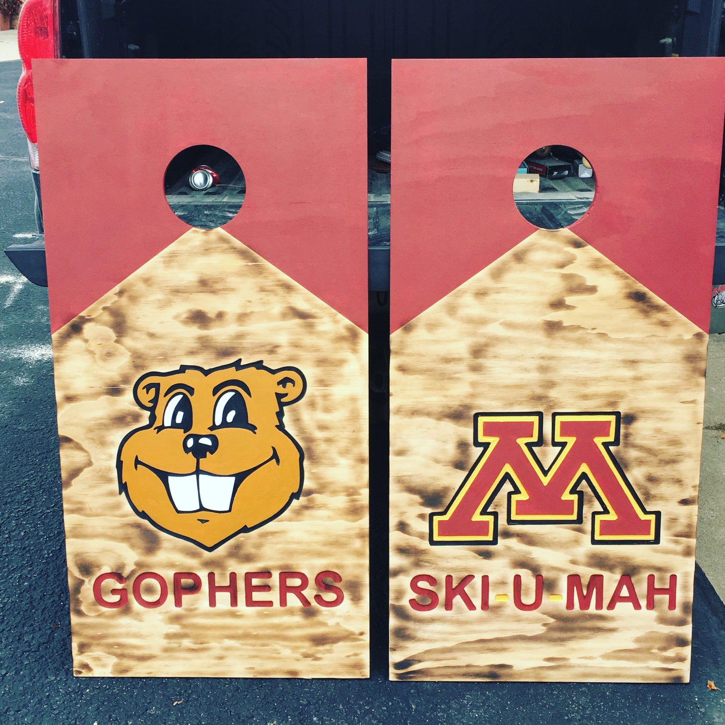 Team Logo Cornhole Boards