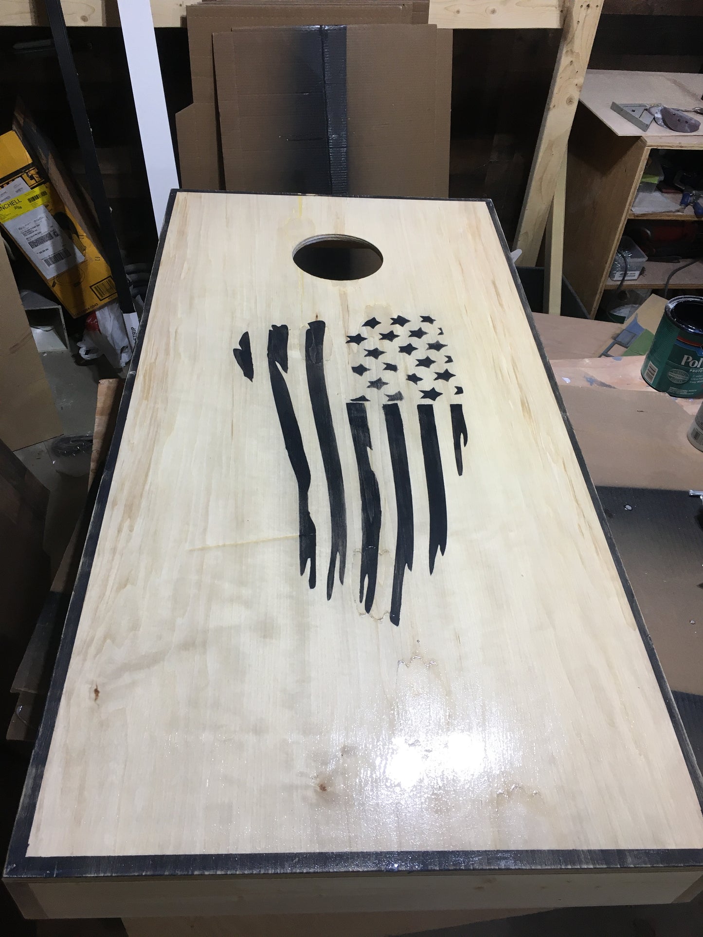 American Flag Cornhole Boards