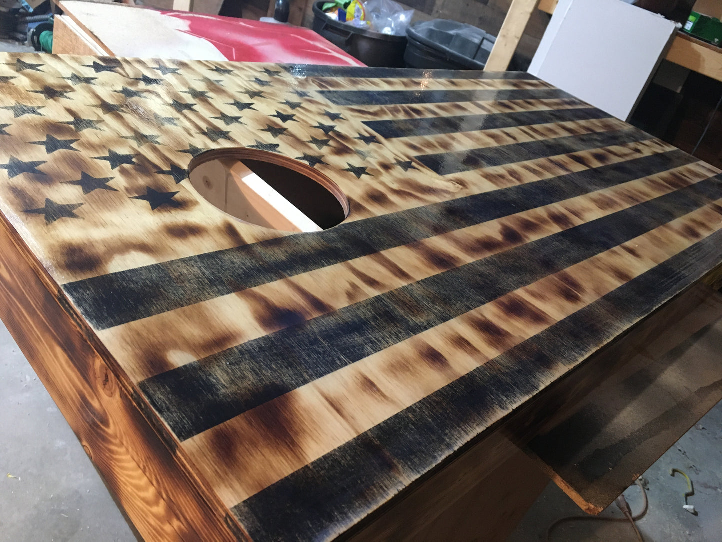 American Flag Cornhole Boards