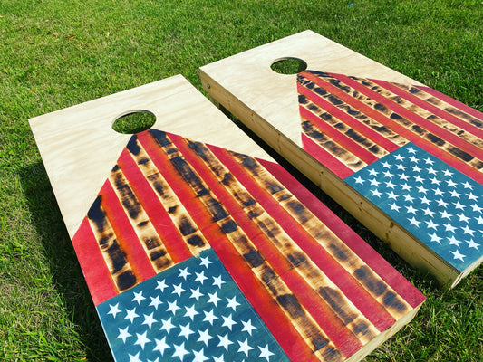 American Flag Cornhole Boards